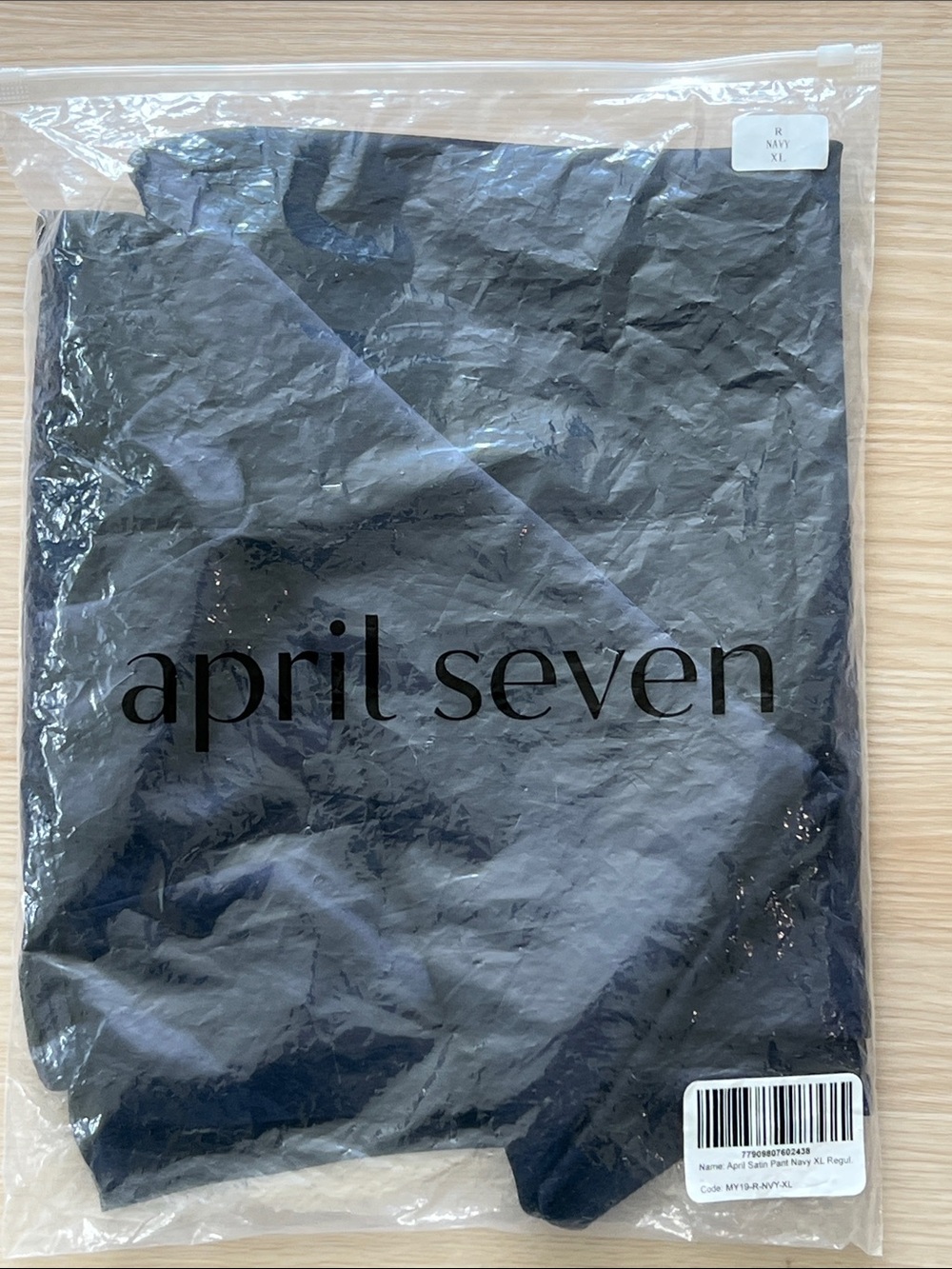 APRIL SEVEN APRIL SATIN PANT - Navy - Picture 8 of 11